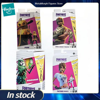 Original Hasbro Fortnite Victory Royale Series Tntina & Bushranger & Aerial Assault Trooper & Boneca Punk Anime Coleção de Brinquedos