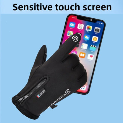 Luvas de Motocicleta Moto Luvas de Inverno Térmicas Forradas de Lã Inverno Impermeáveis Tela Sensível ao Toque Antiderrapantes para Pilotagem ao Ar Livre