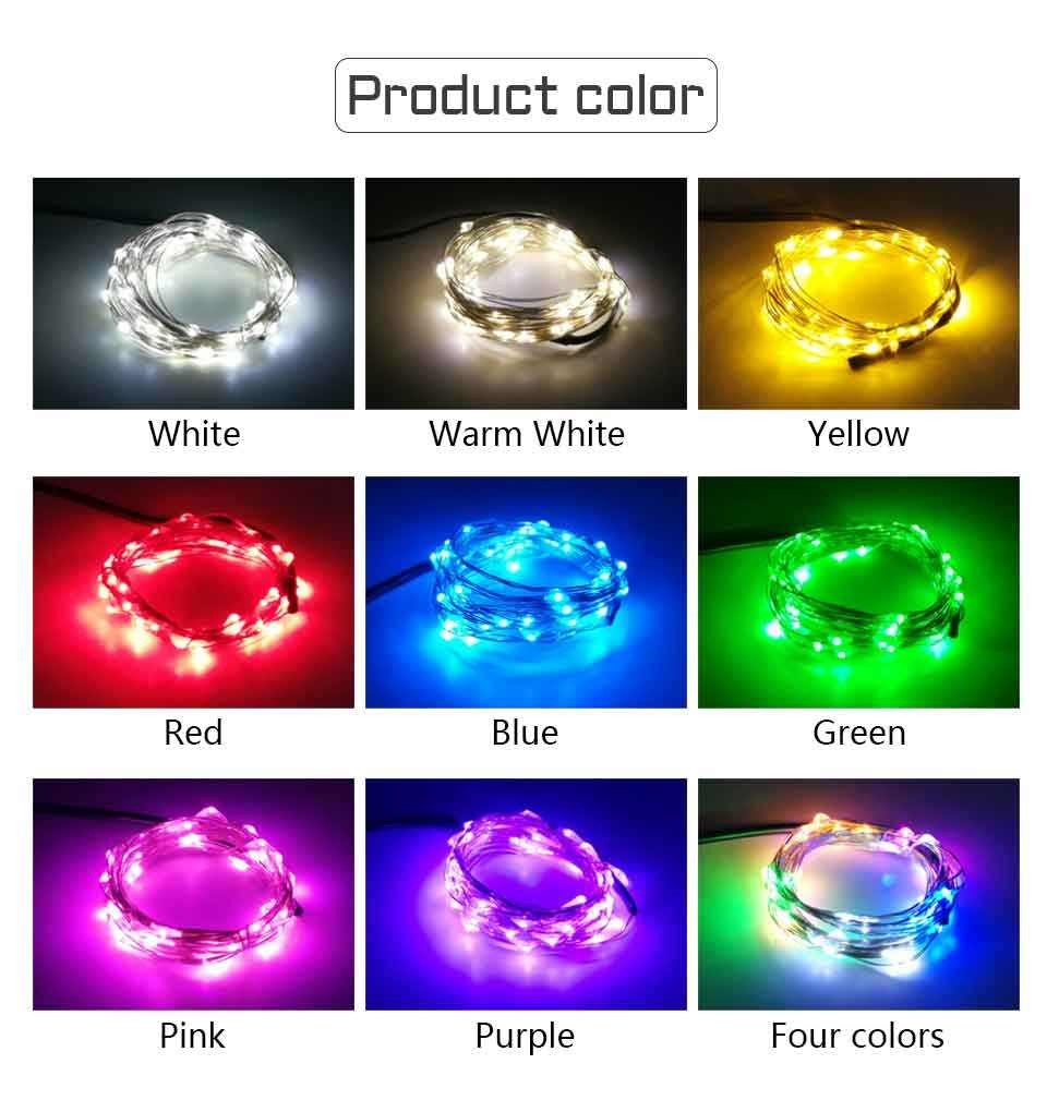 IP65 LED Copper Wire Fairy Lights DC 12V Powered Flexible String 5M 50Lamp 10M 100Lamps for Indoor Outdoor Party Festival Decor