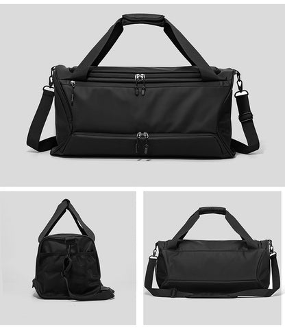 Travel Duffel Handbag Dry Wet Outdoor Business Trip Short Distance Shoulder Bag Large Fitness Gym Yoga Sports Luggage Tote Pack