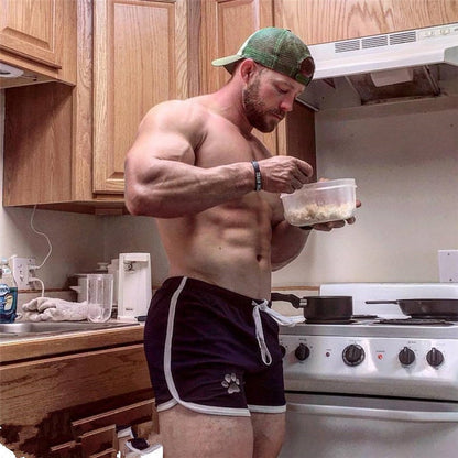 Men Gym Fitness Shorts Bodybuilding sports Jogging shorts Male 2022 Summer Cool Breathable Mesh The big size casual men Shorts