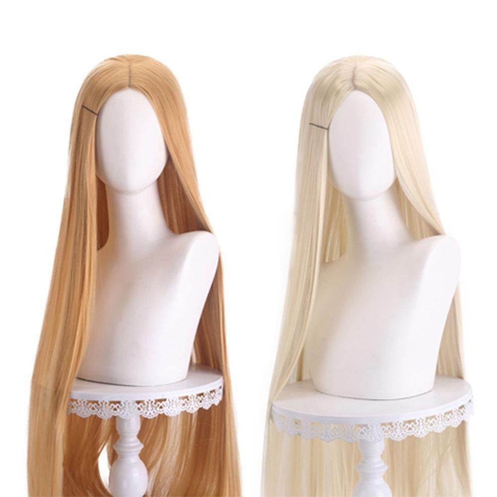 Peruca Longa Lisa 100cm Preto Uso Diário, Unissex com Repartição Central Lace Front para Halloween Cosplay Festa Temática de Anime