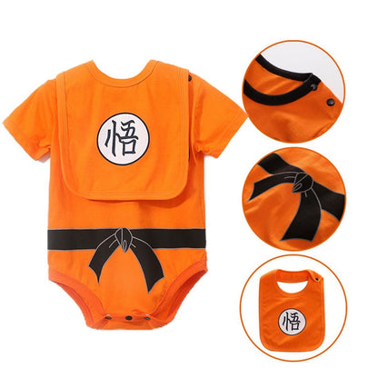 Baby Girl Boy Costume Anime Clothes Newborn Romper Infant Luffy Akatsuki Vegeta Cosplay Jumpsuit Toddler Halloween Costume 0-18M