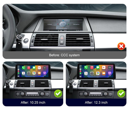 Wireless CarPlay Android Auto Car Multimedia Display For BMW 1 Series  E81 E82 E87 E88 CCC/CIC System Touch Screen Car Radio