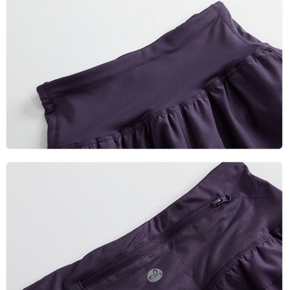 DRUR Women Running Set Quick Dry Loose Workout Outfit 2 Piece Tracksuit Summer Lightweight Gym Top Shorts Suit Badminton Apparel