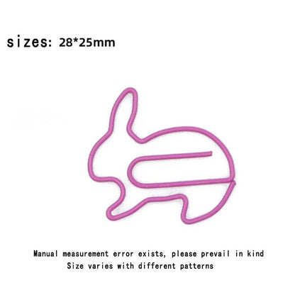 20Pcs Colourful Bookmark Holder Office Supplies Bookmark Holder Colourful Paperclip Cute Cartoon Paperclip Random pattern