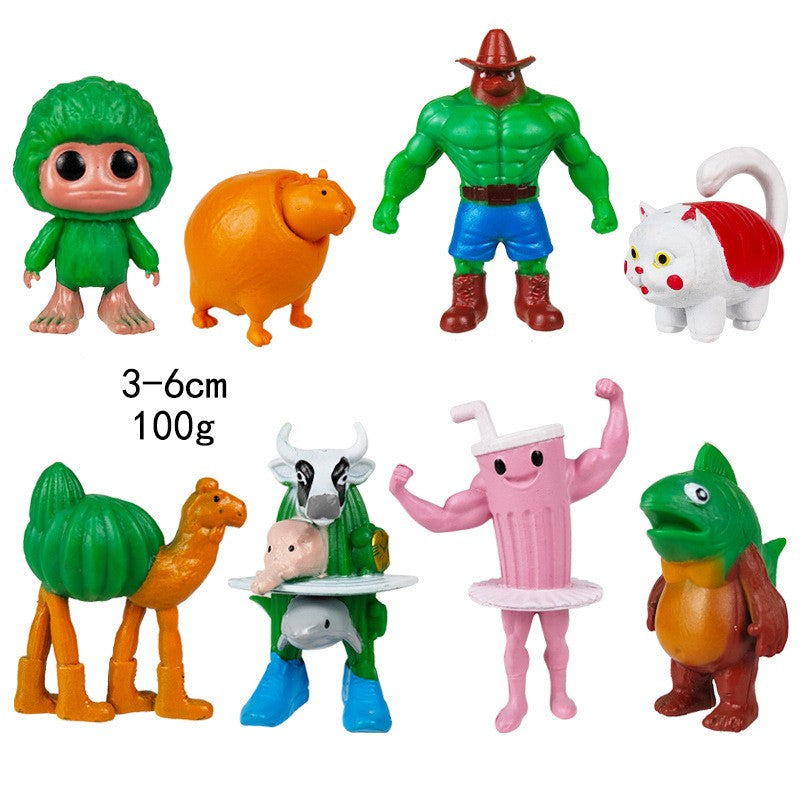 Boneco de brinquedo italiano Brainrot Tung Sahur Tralalero Tralala Figuras Bombardino Crocodilo Shimpanzini Bananini Decoração de modelo Boneca Presente
