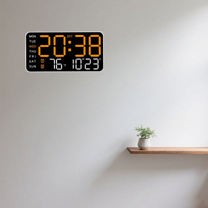 New Digital LED Alarm Clock Desktop Clock Time and Temperature Display Multifunctional Clock Modern Decorative LED