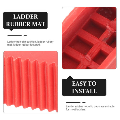4 Peças de Almofada Antiderrapante para Pés para Escadas de Andaime com Tampa de Borracha, Ferramentas de Construção, Capas para Pernas de Escada, Almofadas para Escadas Retráteis