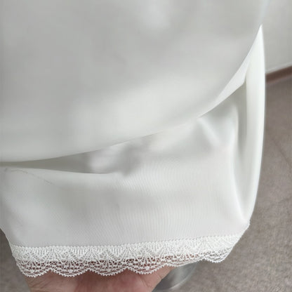 Linad Summer Sexy Satin White Mini Skirts For Women Street Chic Red High Waist S