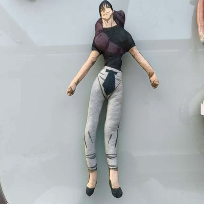 Anime Gojo Satoru Itadori Yuji Cosplay Keychain Plush Cotton Doll Slender Twistable Shape Room Abstract Decoration