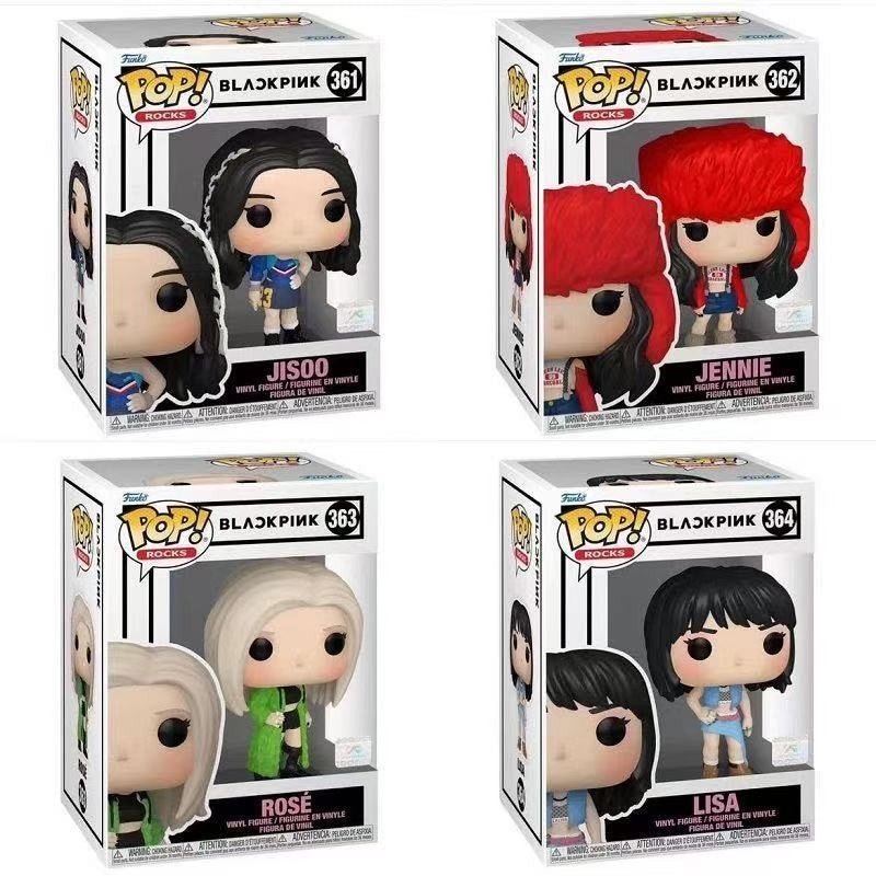 Original Blackpink Action Figure Funko Pop Model Lisa Statue Jennie Figurine Jisoo Figure Rosé Figure Model Collectible Gifts