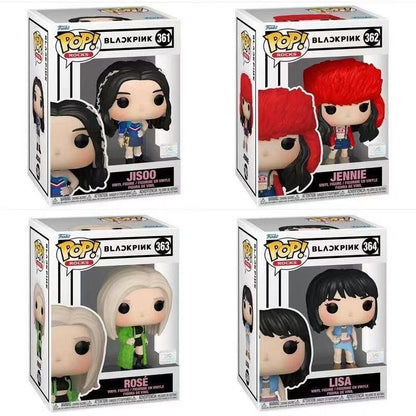 Original Blackpink Action Figure Funko Pop Model Lisa Statue Jennie Figurine Jisoo Figure Rosé Figure Model Collectible Gifts