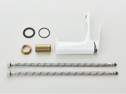 Black Bathroom Faucet Deck Mounted Bathroom Sink Mixer Tap Single Lever Basin Sink Mixer Faucets Chrome/White/Grey/Brushed Gold