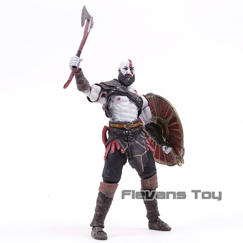 NECA God of War 2018 Kratos & Atreus Ultimate PVC Action Figure Modelo Colecionável Brinquedo 2-pack