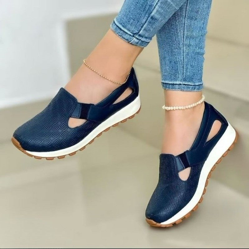 Mocassins Femininos de Malha Tênis Casuais Primavera Verão Confortáveis Sapatilhas Vulcanizadas Femininas Sem Cadarço Zapatos De Mujer