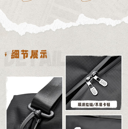 LEE Business Fitness Travel Bag Large-Capacity Shoulder Bag Men Women Duffle Bag Waterproof Oxford Leisure Traveling Sports Use