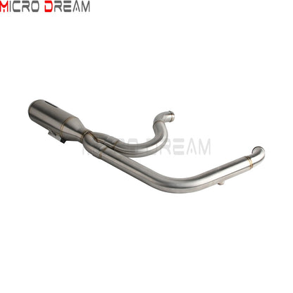 For Harley Softail Low Rider ST FXLRST 117 2025-26 Full Complete Exhaust System Swept-up Muffler Motorcycle Exhaust Pipes 2-In-1