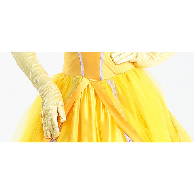 Halloween Costume Belle Princess Dress Adult Beauty and Beast Anime Belle Dress Cosplay Performance Women Birthday Gifts
