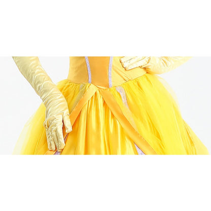 Halloween Costume Belle Princess Dress Adult Beauty and Beast Anime Belle Dress Cosplay Performance Women Birthday Gifts