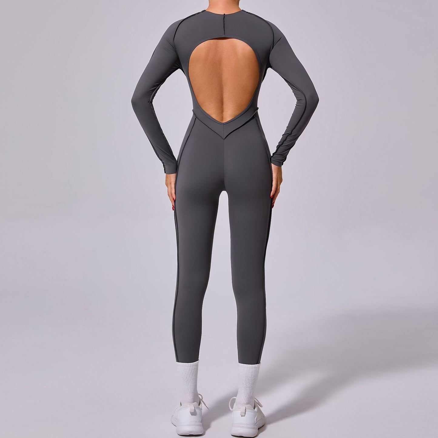 One-piece Yoga Jumpsuit Women Long Sleeved Set Quick Drying Yoga suit Gym Training Suit  Sportswear Bodysuits Women Fitness Set