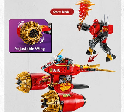 LEGO 71830 Tanque Robô da Tempestade do Kai Brinquedo Série Phantom Ninja Blocos de Construção Infantis para Presentes de Aniversário e Natal