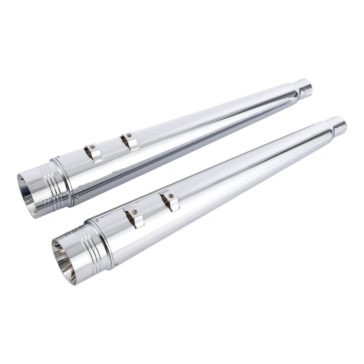Motorcycle 4" Slip-on Mufflers Exhaust Pipes For Harley Touring Electra Street Glide 1995-2016