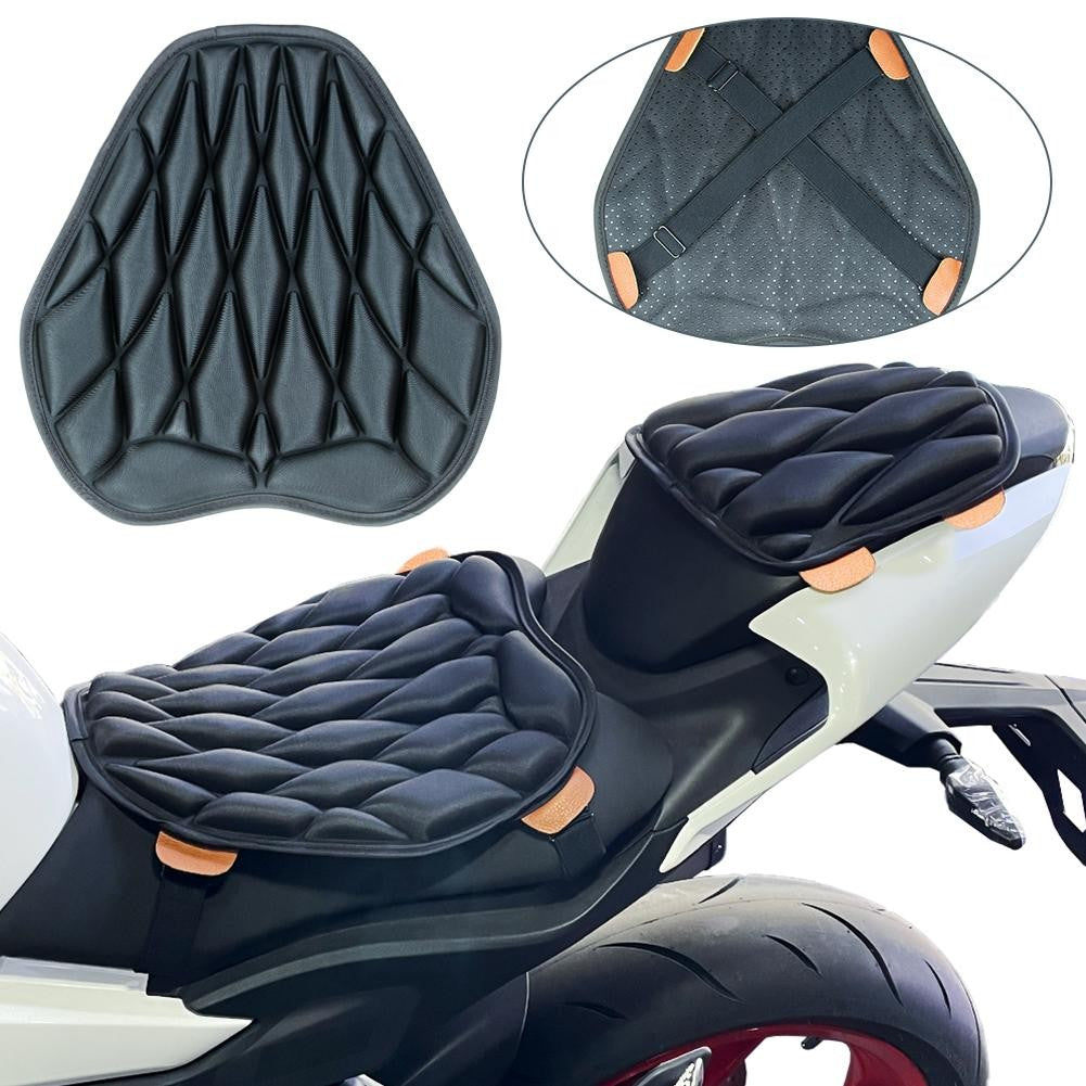 Almofada de Assento de Moto Proteção Solar Isolamento Térmico Respirável EVA Impermeável Amortecimento Capa de Almofada de Assento Universal