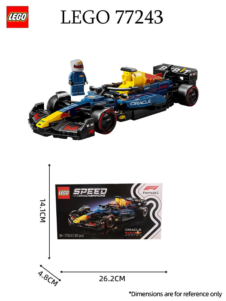 Lego 77243 Red Bull Team Rb20 F1 Racing 2025 Novo Brinquedo Educacional de Montar para Crianças Blocos de Construção