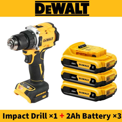Furadeira de Impacto DeWalt 20V Original DCD805 Brushless Hummer Furadeira Elétrica Compacta Parafusadeira Ferramenta Elétrica Combo com Bateria