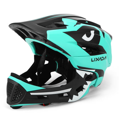 Capacete de bicicleta Lixada infantil destacável de rosto inteiro Capacete infantil esportivo para ciclismo mtb motocicleta skate patins