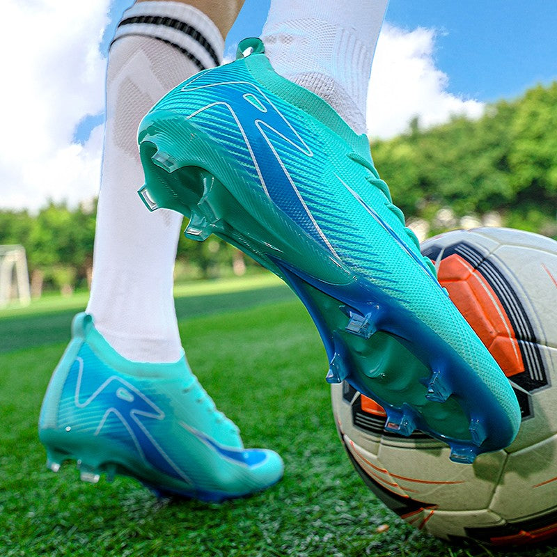 New Men Football Boots FG Training Shoes Soccer Shoes Non-Slip Soccer Cleats Long Spikes Ultralight Outdoor Drop Shipping