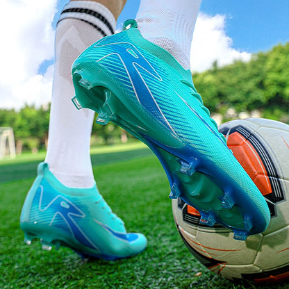 New Men Football Boots FG Training Shoes Soccer Shoes Non-Slip Soccer Cleats Long Spikes Ultralight Outdoor Drop Shipping