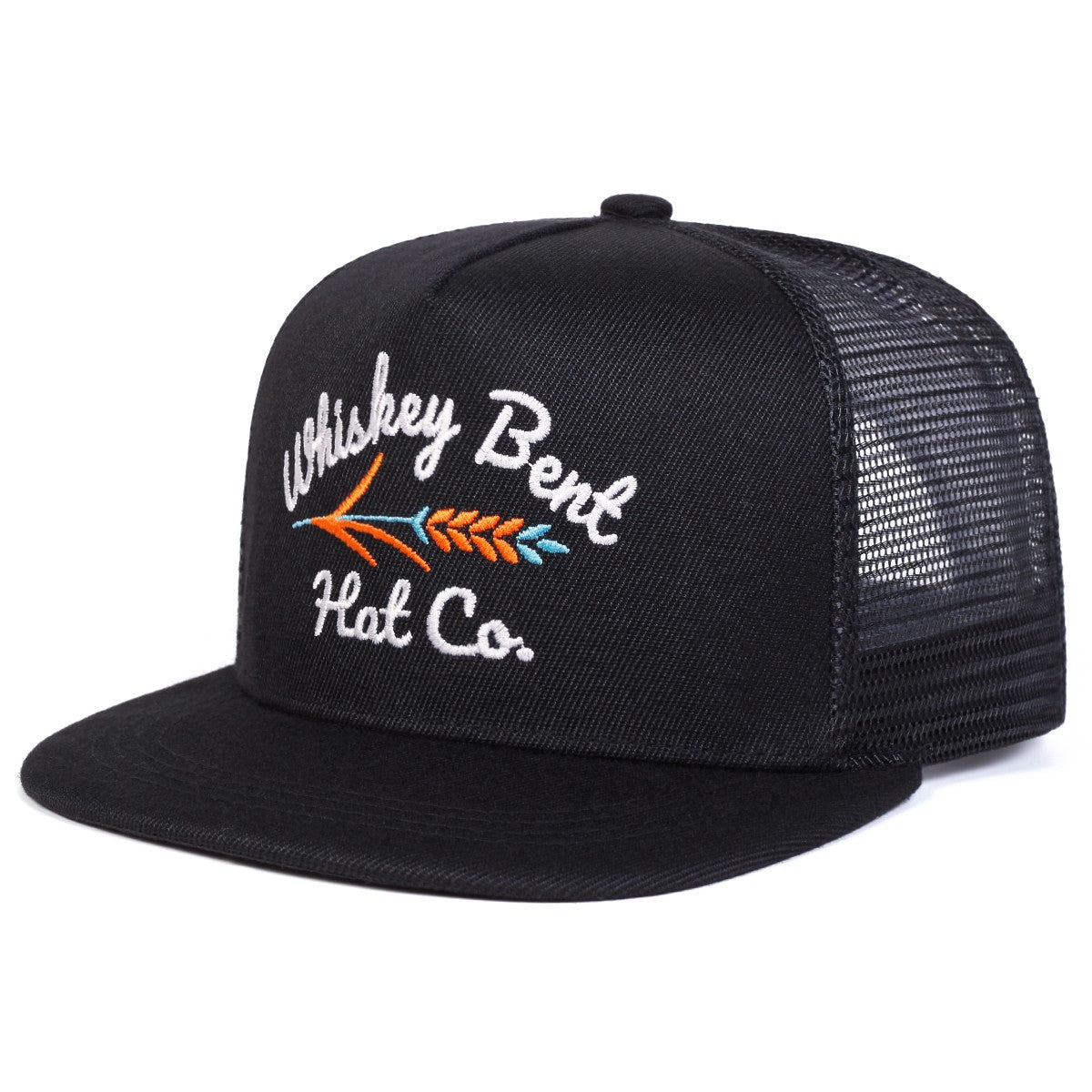 Chapéu Unissex WHISKEY BENT com Bordado de Letra, Estilo Hip-hop, Chapéus de Rede Primavera Verão, Ajustáveis, Casuais, Bonés de Beisebol, Chapéu de Proteção Solar