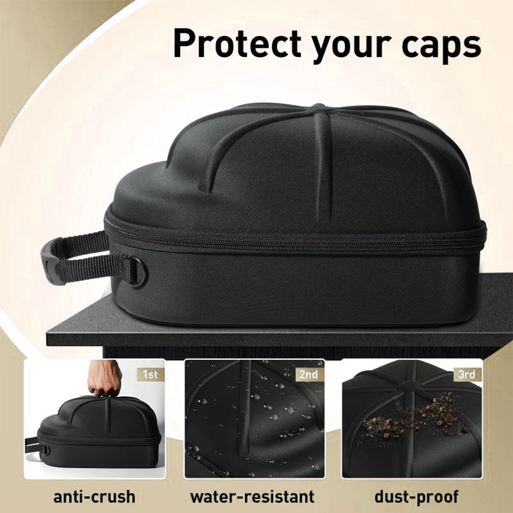 Portable Baseball Caps Storage Bag Dirt Hard EVA Organizer Hats Holder Multifunction Hats HandBag for Travel Outdoor Use Handbag