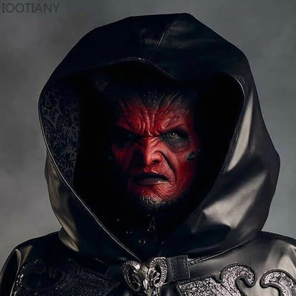 Halloween Devil Masks Horror Cosplay Hellfire Beast Horns Demon Helmet Masquerade Performance Costume Props Scary Horns Masks