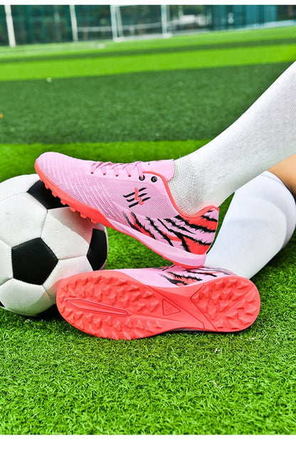 Unisex Youth Soccer Cleats Lightweight FG Football Shoes for Match Training Enhanced Grip Durable Comfortable