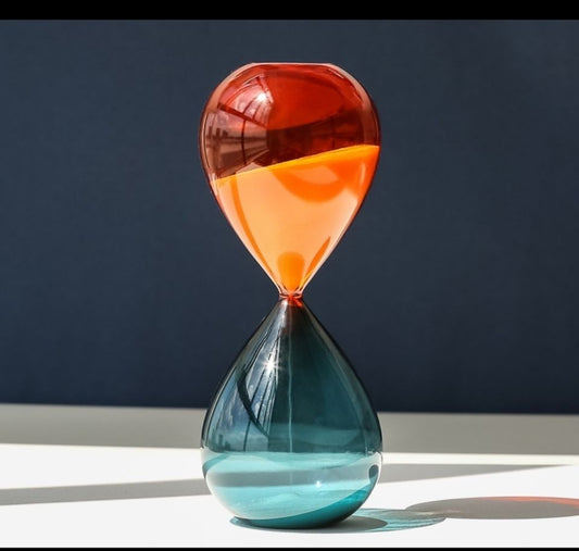 Two-color Hourglass Timer Home Decor Desk Living Room Decoration Kitchen Tools Glass Crafts Gifts Sand Timer 5/15/30/60 Min