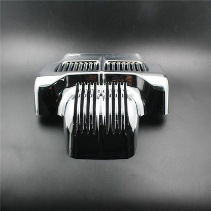 Capa de resfriador de óleo de estoque de ABS para motocicleta preto/cromado para Harley Touring Street Electra Glide Road King FLHX FLTR FLHT 2011-2016