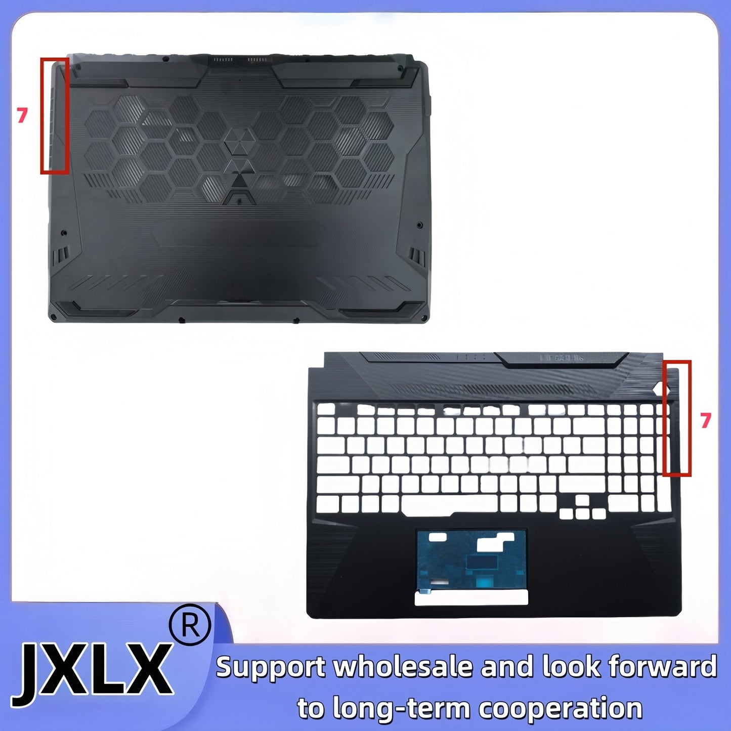 JXLX® Novo Para Asus A15 F15 FX506 FA506 FA506Q FA506U FX506U FX506H Tampa Traseira LCD/Painel Frontal LCD/Tampa do Palmrest/Tampa Inferior