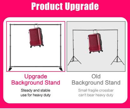 Double-Crossbar Backdrop Background Stand Frame Support System For Photography Photo Studio Video Muslin Green Screen