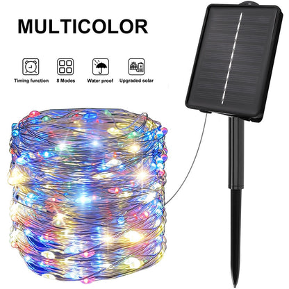 100/200 Leds Solar Fairy Light Outdoor Garland Solar Lamp for Courtyard Christmas Tree Garden Waterproof
