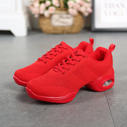 Jazz Dance Shoes For Women's Dance Sneakers Lightweight Breathable Woman Dancing Shoes