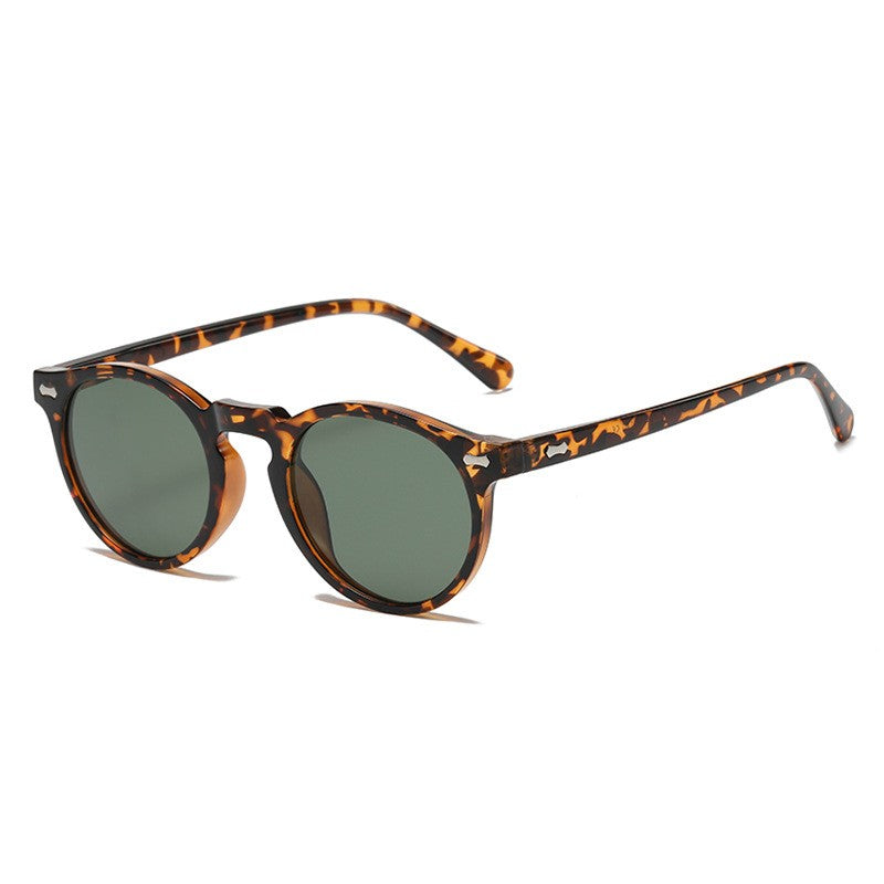 Óculos de Sol Redondos Retrô Masculinos Femininos Pequenos Moda Polarizados Óculos de Sol para Homens e Mulheres Óculos de Condução Estilo Vintage Literário