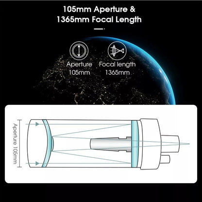 Telescópio Svbony MK105 OTA Portátil Design para Observações Lunares e Planetárias e Fotografia Maksutov Cassegrain MK105