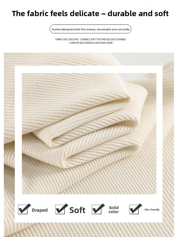 Women's Fleece Wide Leg Pants Winter High Waist Long Pants Loose Casual