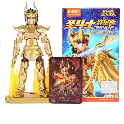 Blokees Gold Saint Action Figure Versão Galáxia 02 Libra Dohko Sagitário Saint Seiya Brinquedos de Montar Presente de Aniversário Infantil