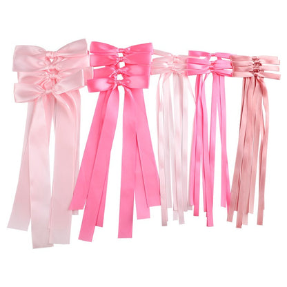 20Pcs Pink Bow Wall Decor, DIY Bow Photo Backdrop for Birthday Wedding Bachelorette Party Home Room Decoration DIY Gifts Ribbon