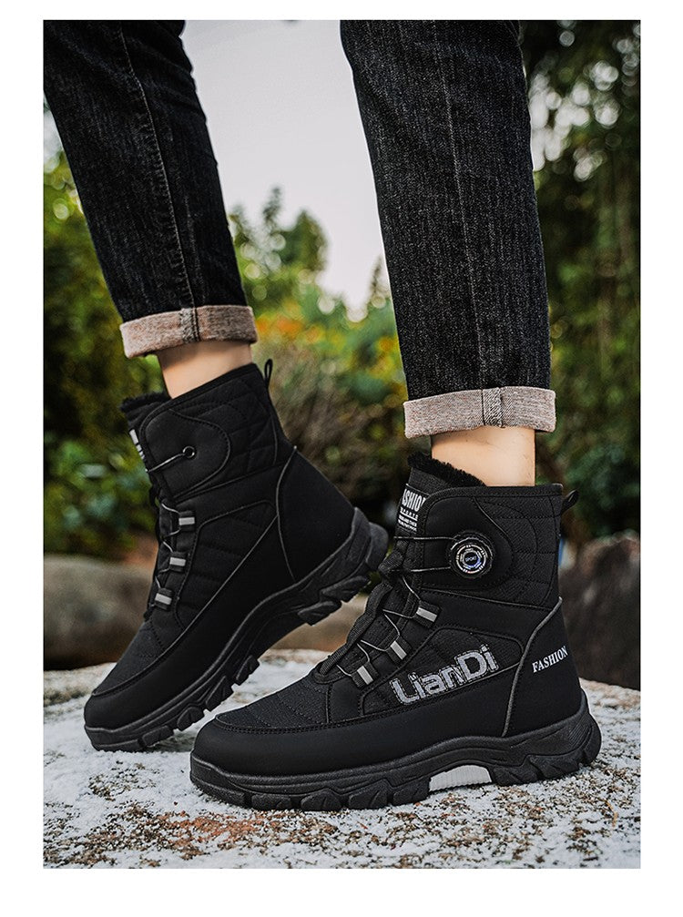 Men Top Quality Casual Snow Boots Waterproof Warm Winter Shoes Men Hiking Boots Outdoor Mountain Climbing Sneaker Man Trekking