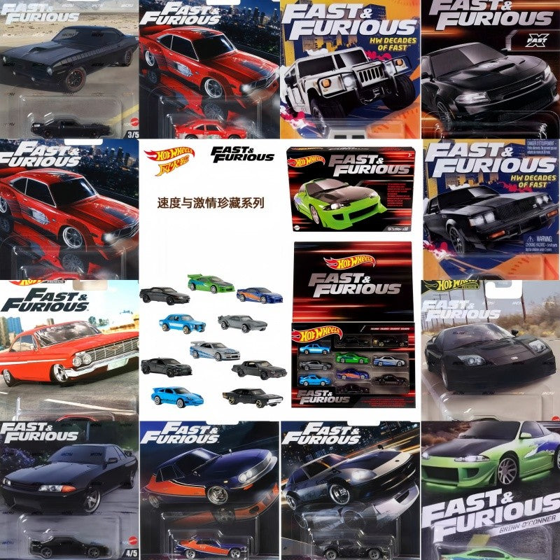 Hot Wheel The Fast And The Furious 10 Car Alloy Model Toy Chicken Puli Mao Dao Qi Zhan Ma Leiken Tang Alloy Car Model Toy Gift